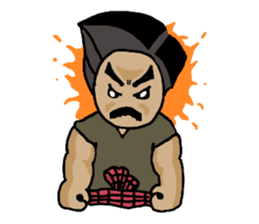 Ancient Thai man sticker #4535355