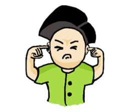 Ancient Thai man sticker #4535357