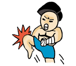 Ancient Thai man sticker #4535359