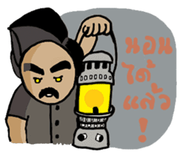 Ancient Thai man sticker #4535375