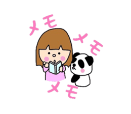 Girl&Panda Part3 sticker #4535530