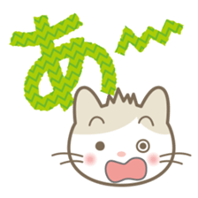 Aiueo of Japanese cat Maruchin 1 sticker #4535993