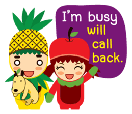 (HELP!ONLINE SHOP)Pine+Apple&Mango2(ENG) sticker #4537673