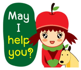 (HELP!ONLINE SHOP)Pine+Apple&Mango2(ENG) sticker #4537674
