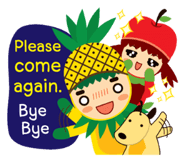 (HELP!ONLINE SHOP)Pine+Apple&Mango2(ENG) sticker #4537711