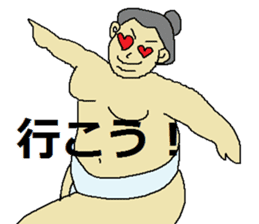 Sticker for sumo enthusiasts sticker #4538567