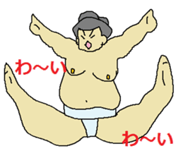 Sticker for sumo enthusiasts sticker #4538594