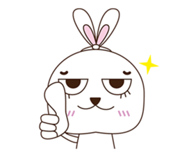 Poor Rabbit & Chick-long-legs sticker #4538850