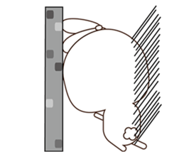 Poor Rabbit & Chick-long-legs sticker #4538851