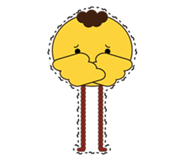 Poor Rabbit & Chick-long-legs sticker #4538877