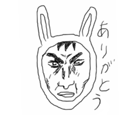 Manga rabbit sticker #4539042