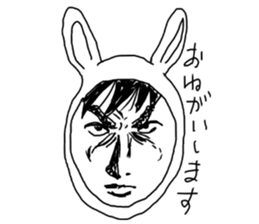 Manga rabbit sticker #4539058