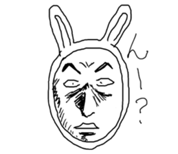 Manga rabbit sticker #4539070