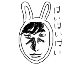 Manga rabbit sticker #4539074