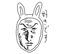 Manga rabbit sticker #4539078