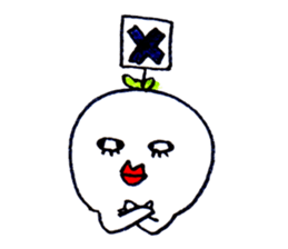 The twisted lower eyelashes sticker #4539214