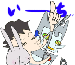 ZENTAI,rabbit&robot. 5th. sticker #4540197