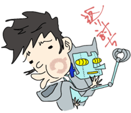 ZENTAI,rabbit&robot. 5th. sticker #4540212