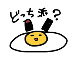 Three of eggs sticker #4540278