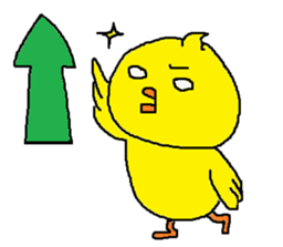 Nice reaction of the chick. sticker #4540462