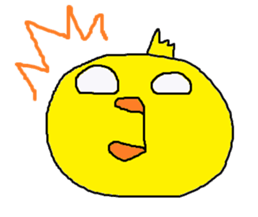 Nice reaction of the chick. sticker #4540463