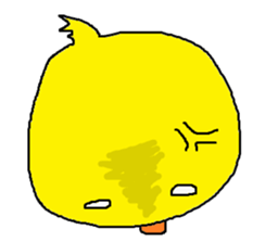 Nice reaction of the chick. sticker #4540469