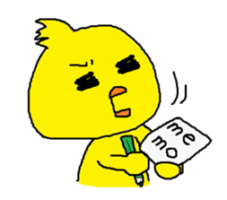 Nice reaction of the chick. sticker #4540471