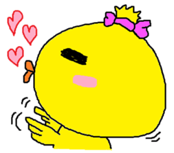 Nice reaction of the chick. sticker #4540473