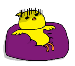 Nice reaction of the chick. sticker #4540475