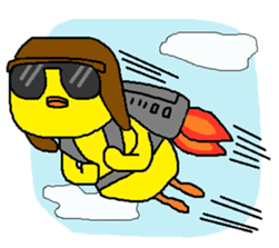 Nice reaction of the chick. sticker #4540482