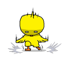 Nice reaction of the chick. sticker #4540483