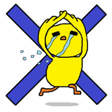 Nice reaction of the chick. sticker #4540485