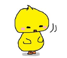 Nice reaction of the chick. sticker #4540489