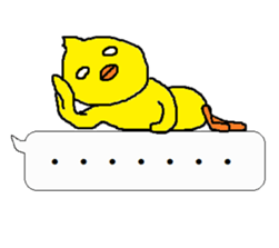 Nice reaction of the chick. sticker #4540491