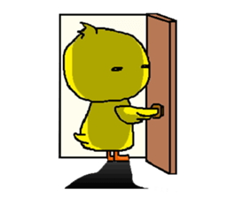 Nice reaction of the chick. sticker #4540493