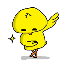 Nice reaction of the chick. sticker #4540494