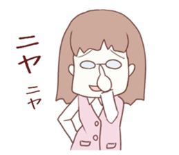 Salaryman attacks !  Grandma plus sticker #4540633