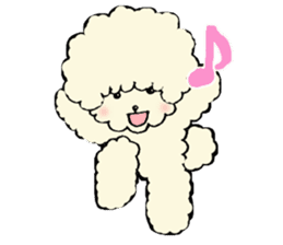 The toy poodle which is Afro sticker #4541468