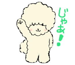 The toy poodle which is Afro sticker #4541473