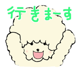 The toy poodle which is Afro sticker #4541477
