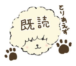 The toy poodle which is Afro sticker #4541479