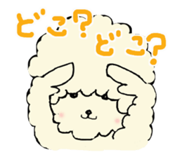 The toy poodle which is Afro sticker #4541482