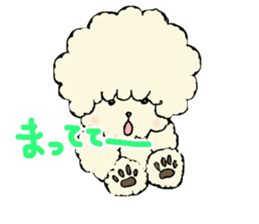 The toy poodle which is Afro sticker #4541487