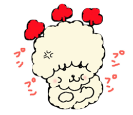 The toy poodle which is Afro sticker #4541491