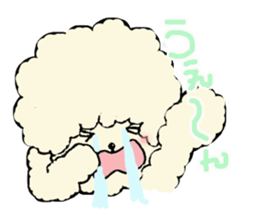 The toy poodle which is Afro sticker #4541495