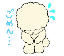 The toy poodle which is Afro sticker #4541496