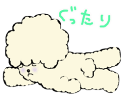 The toy poodle which is Afro sticker #4541498