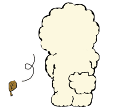 The toy poodle which is Afro sticker #4541499