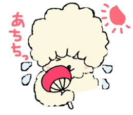 The toy poodle which is Afro sticker #4541502