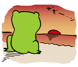 Fun FX trade with pretty Frog and Cat<2> sticker #4541827